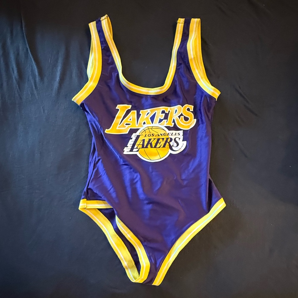Los Angeles Lakers Women’s Bodysuit - Purple and Yellow